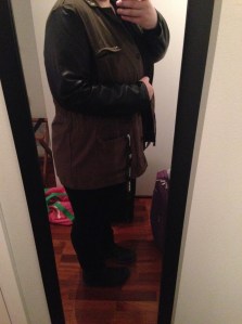 Wearing my new jacket for the first time