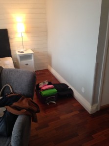 Living out of a suitcase