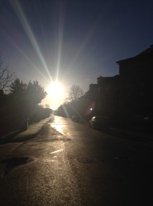 Monday morning on my way to yoga