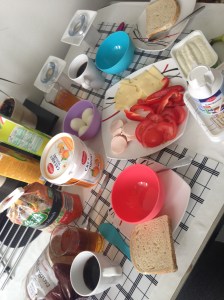 Breakfast time! Only time I do this for breakfast is when I have people over!